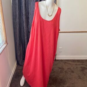 Avenue Orange sleeveless Maxi dress, size 22/24